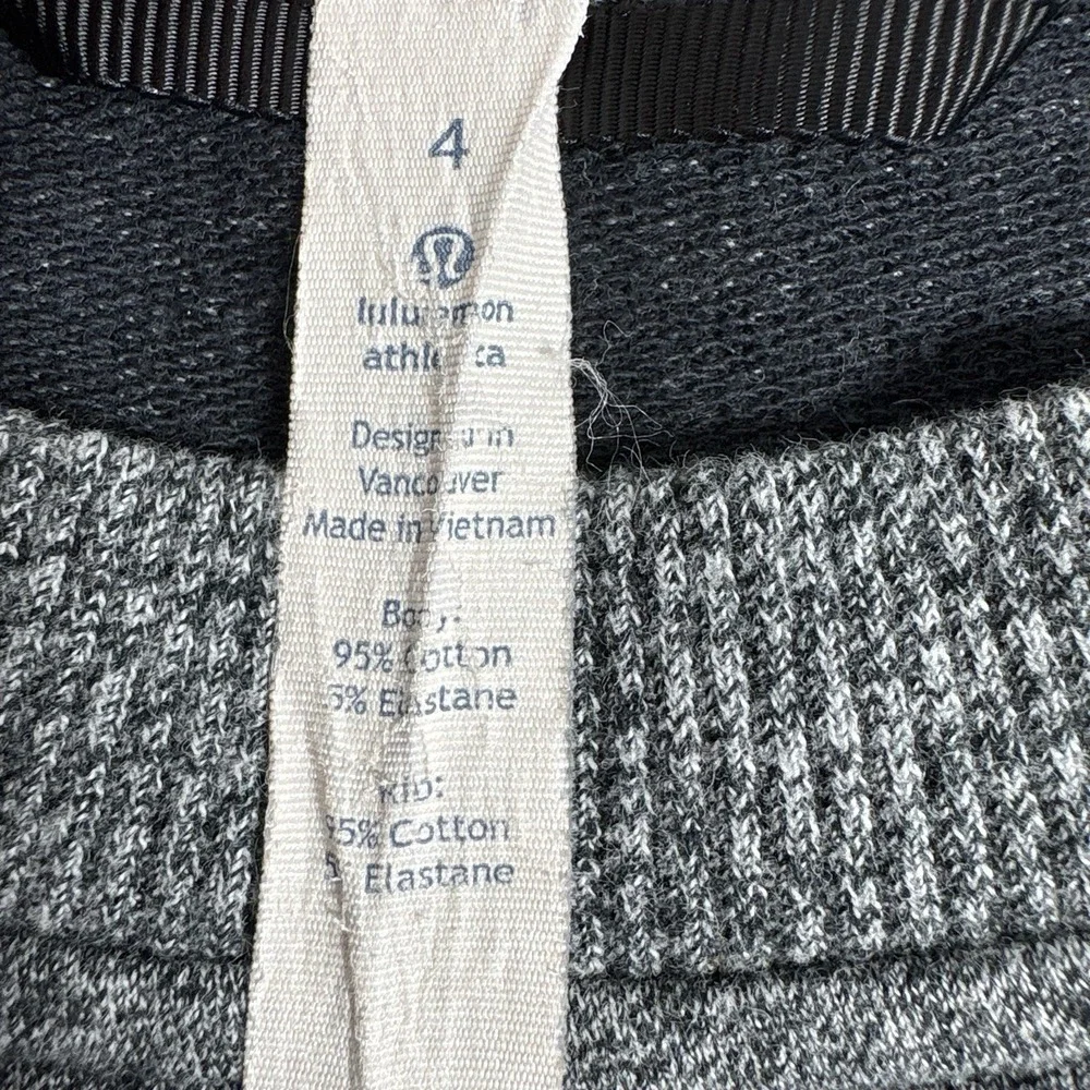 Lululemon Crewneck Pullover Sweater Womens Size‎ 4 Heather Gray Gym Workout - Picture 5 of 9